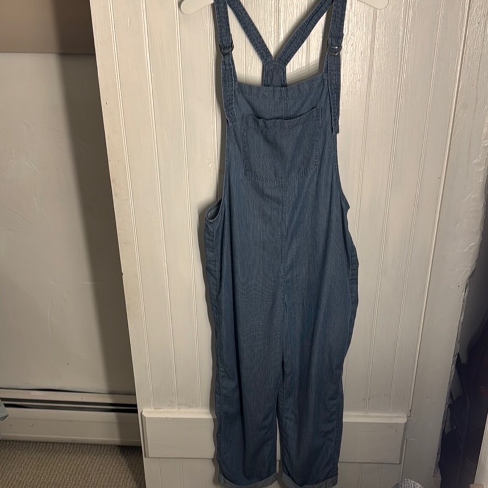 Aerie Blue Denim Jumpsuit Relaxed Fit